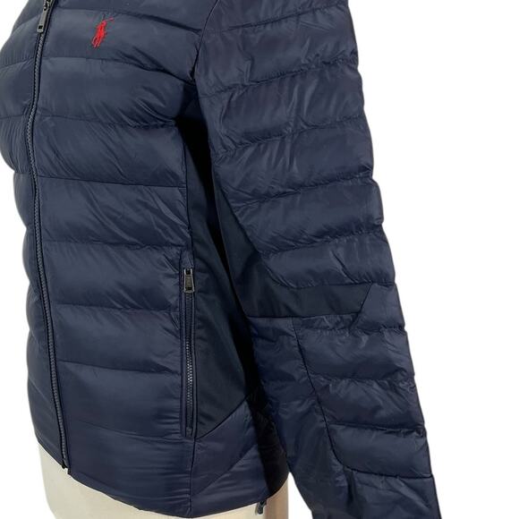 POLO RALPH LAUREN Performance Navy Light Weight Puffer Jacket SZ XS - Picture 6 of 13